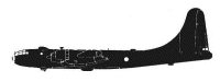 Silhouette image of generic B29 model; specific model in this crash may look slightly different