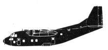 Silhouette image of generic C123 model; specific model in this crash may look slightly different