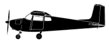 Silhouette image of generic C172 model; specific model in this crash may look slightly different