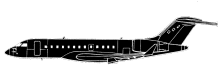 Silhouette image of generic GLEX model; specific model in this crash may look slightly different