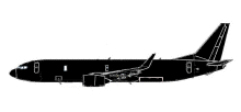 Silhouette image of generic P8 model; specific model in this crash may look slightly different