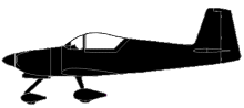 Silhouette image of generic RV7 model; specific model in this crash may look slightly different
